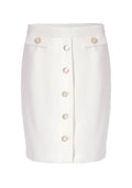 PENCIL MIDI SKIRT WHITE 