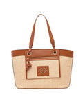 BORSA STRAW+PU CUOIO 