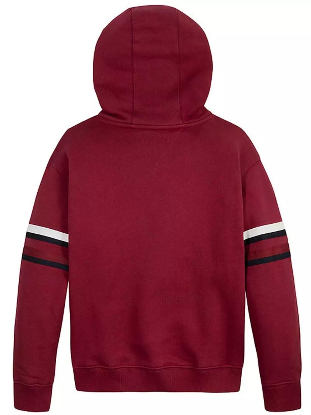GLOBAL STRIPE MONOGRAM HOODIE 