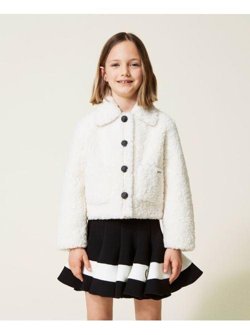 GIACCA REVERSIBILE IN FIBRA LUNGA 222GJ217A/2952 TWINSET