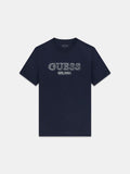GUESS SS CN EMBROIDERY LOGO TEE