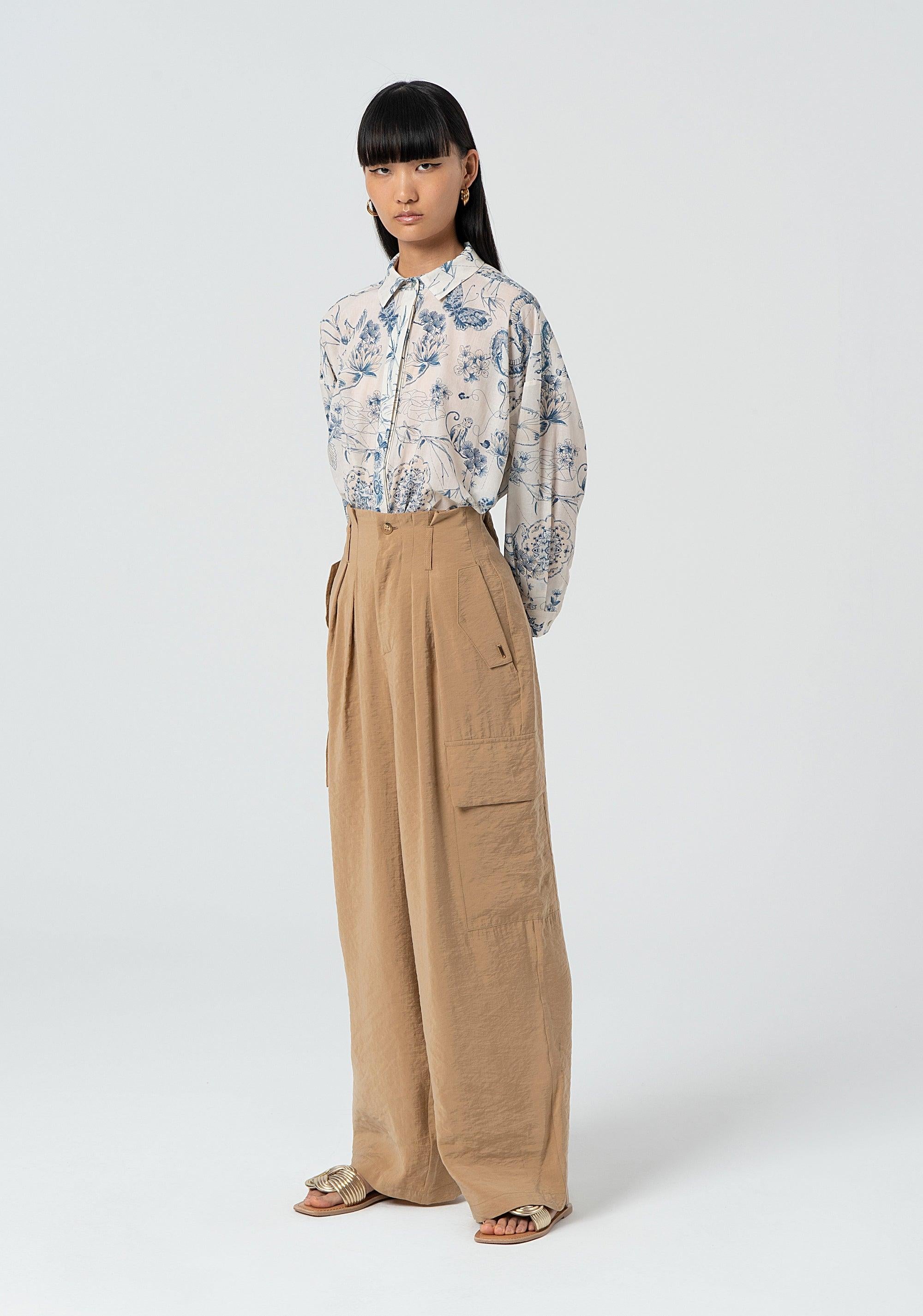 CARGO PANT BEIGE FJ25SVC002W49401/050 FRACOMINA