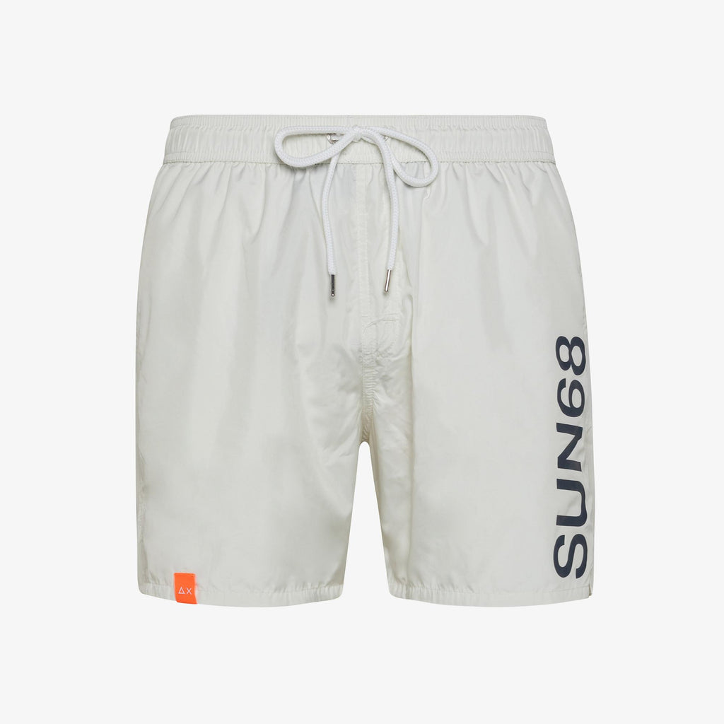 SWIM PANT WITH MACRO LOGO ON FRONT 