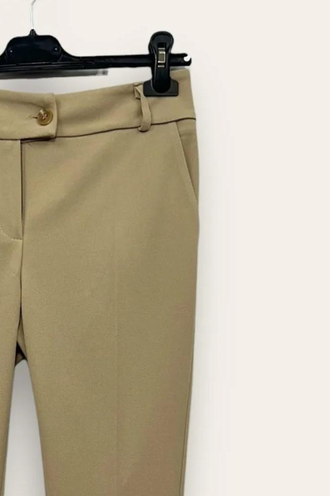 Pantalone a sigaretta in crepe AM-10661-AM-8042/Sabbia LOVEme