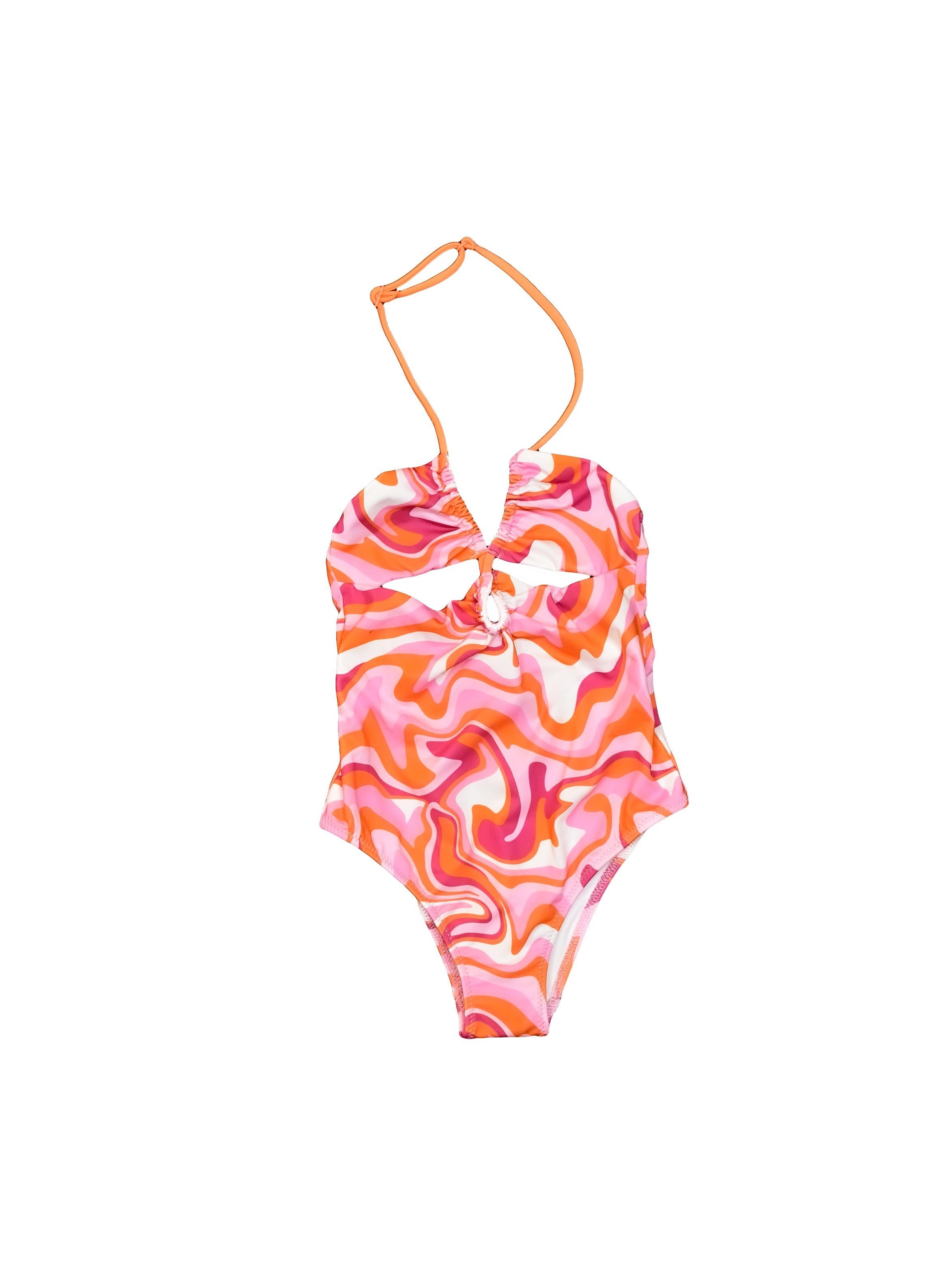 GIRL CUT OUT ONE PIECE KNS0002/00622D MC2 SAINT BARTH