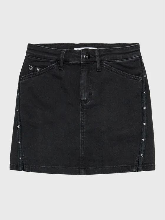 STRAIGHT SKIRT WASHED BLACK TA 
