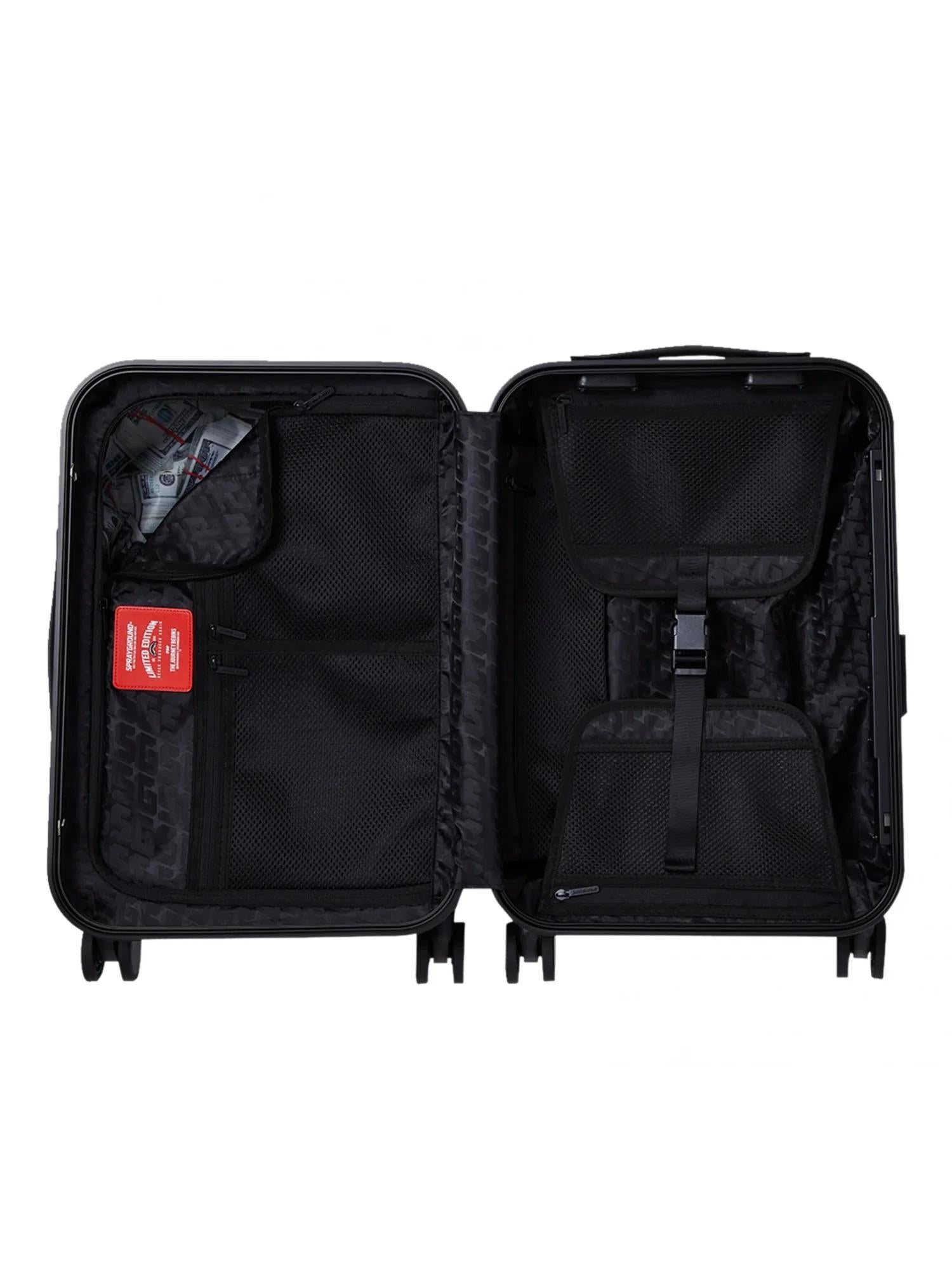 SCRIBBLE SHARK CARRY-ON LUGGAGE 910CL294NSZ/CHECK SPRAYGROUND