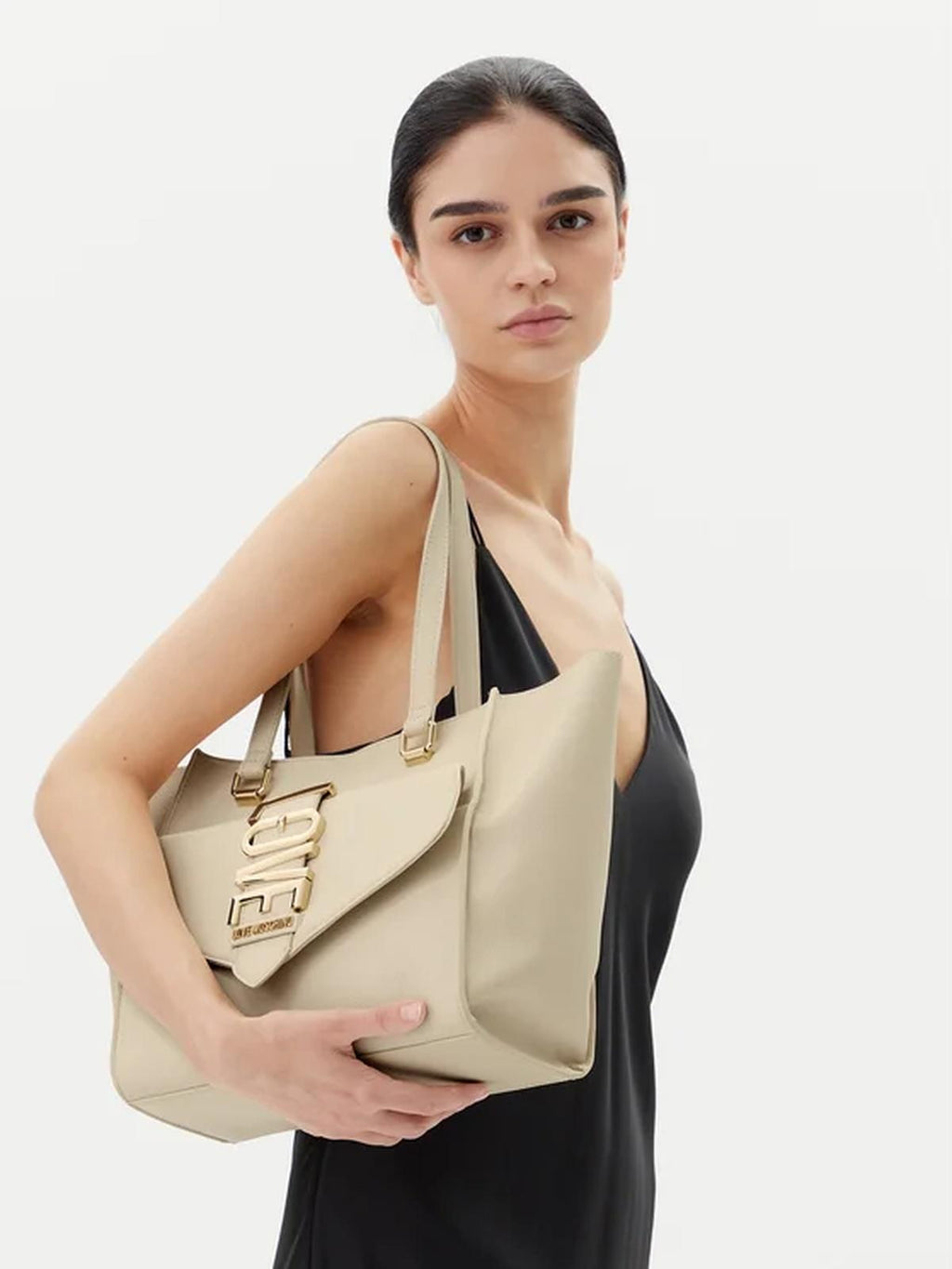 BORSA PU AVORIO 