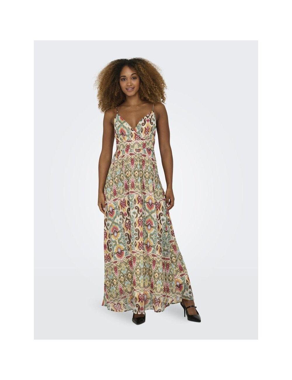 ONLASTA LIFE STRAP VNECK ANKEL DRESS PTM 