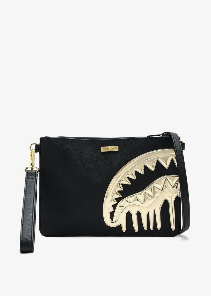 GOLD AND DANGEROUS CROSSOVER CLUTCH 910B8271NSZ/GOLD SPRAYGROUND