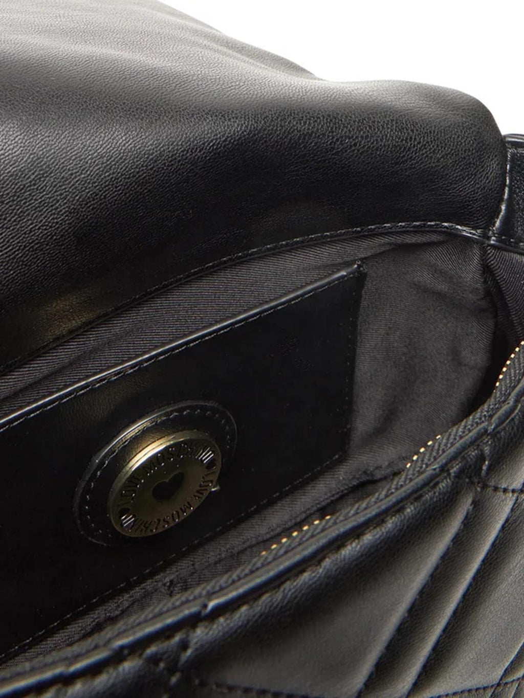 BORSA PU QUILTED GRS NERO +STUDS 