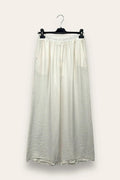 Palazzo trousers in embossed viscose
