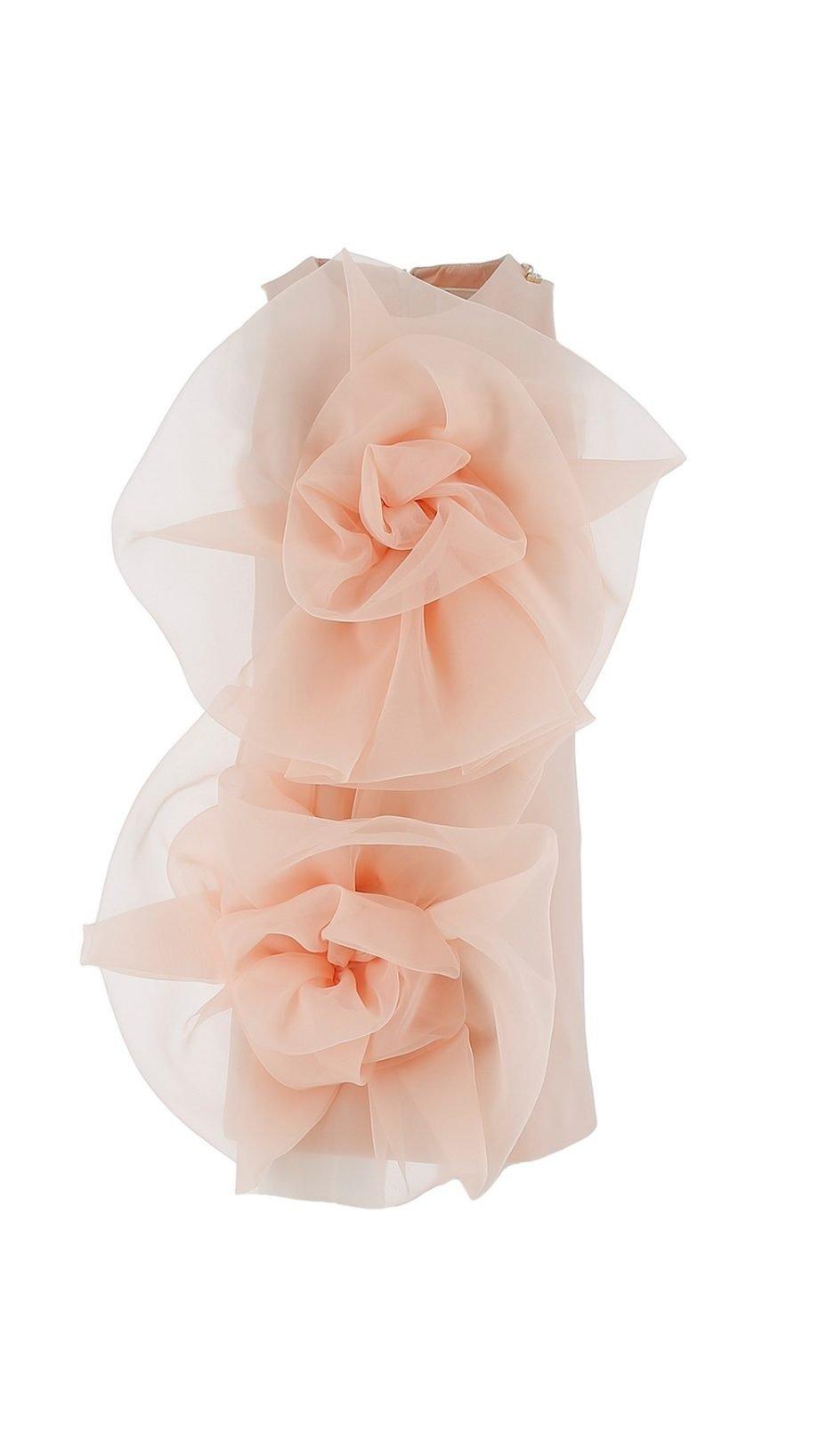 ABITO CON MAXI ROSE DESERT ROSE EFAB533 0 TV665/C009 ELISABETTA FRANCHI La Mia Bambina
