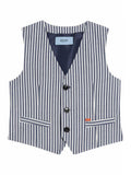 GILET SEERSUCKER RIGHE 