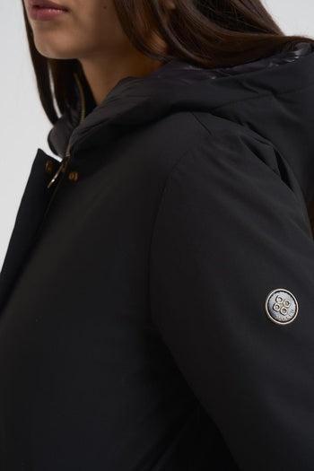 GIUBBINO MIDI NYLON MW9640014/NERO MARKUP