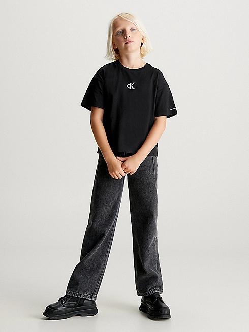 CK LOGO BOXY T-SHIRT IG0IG02136T/BEH CALVIN KLEIN JEANS