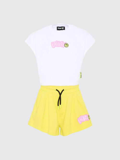 SET JERSEY TOP CROPPED TOP/SHORTS  GIRL 