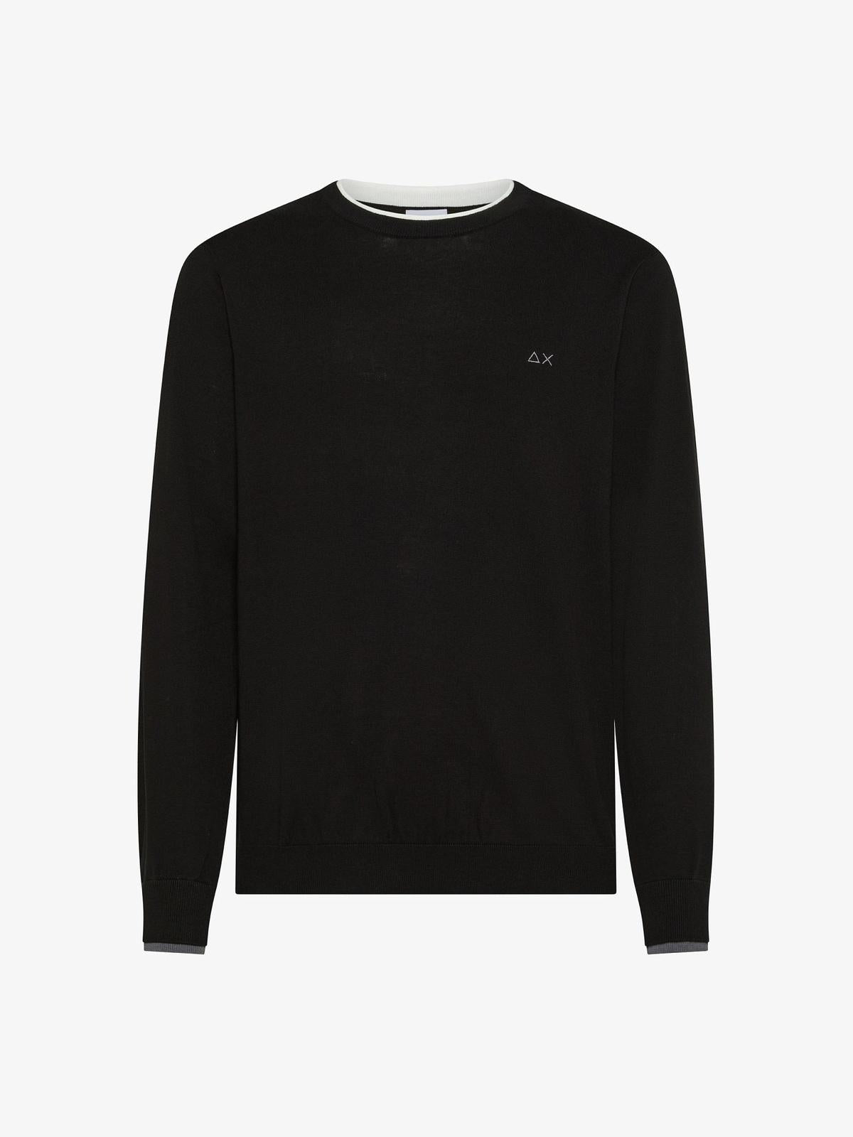 SWEATER NECK DOUBLE RIB L/S 