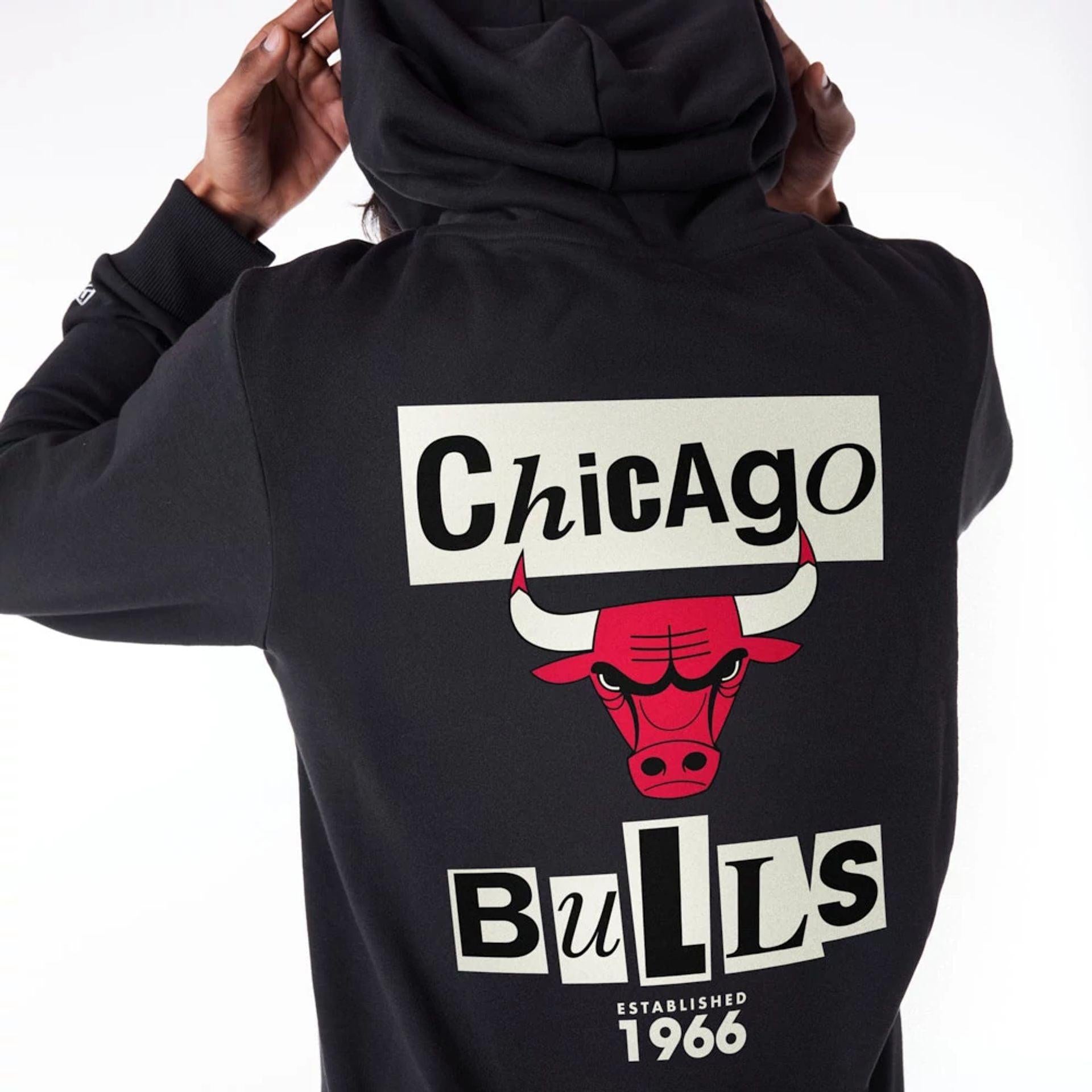 NEWSPAPER GRAPHIC HOODIE CHIBUL  BLKFDR 