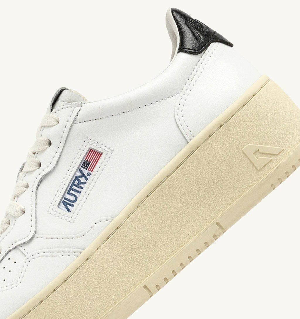 PLATFORM LOW WOM LEAT/LEAT PTLW-LL22/WHIS-BLACK AUTRY