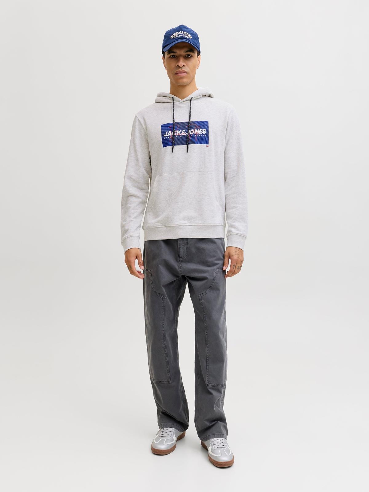 12288493/White Melange JACK AND JONES