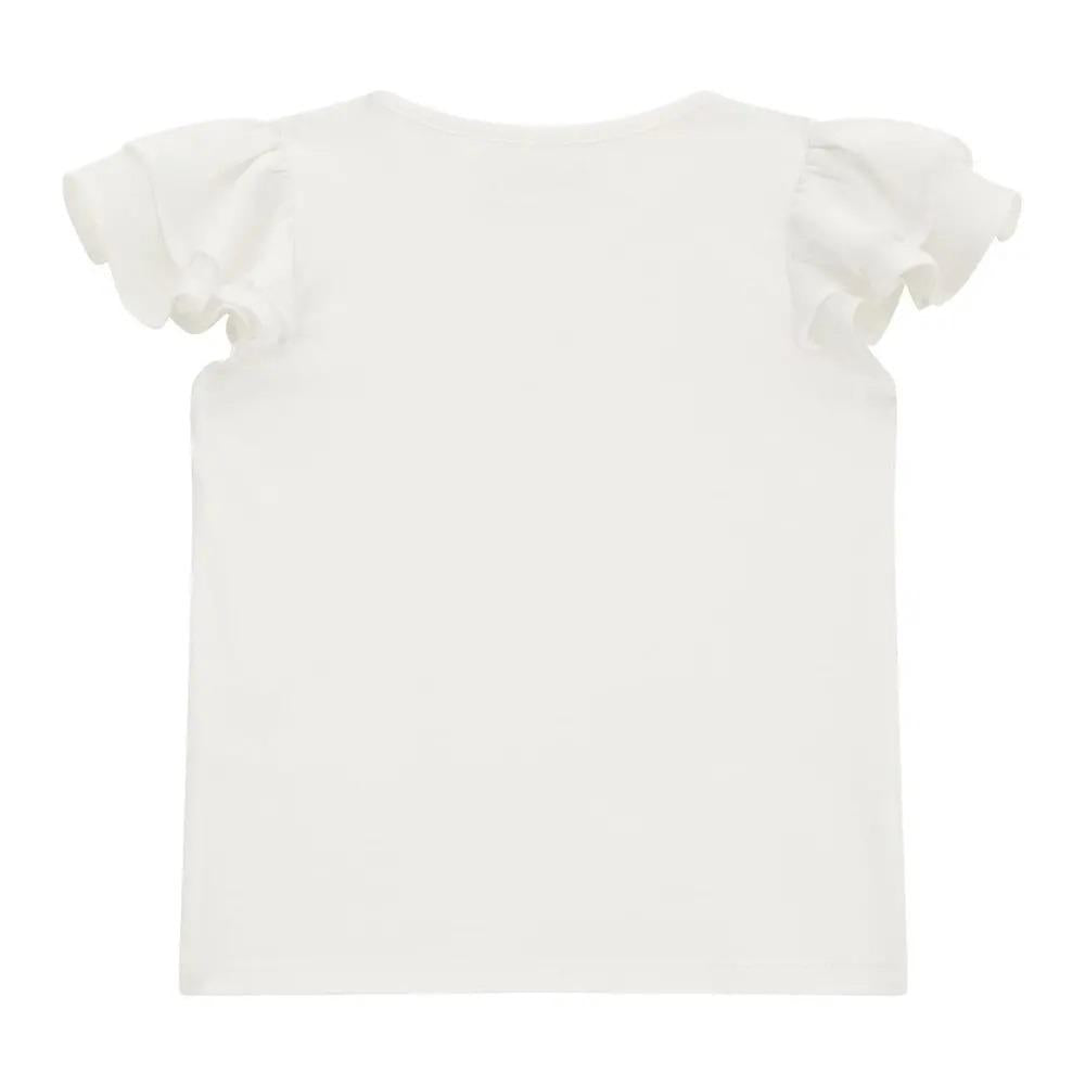 SS T-SHIRT W/CHIFFON 