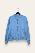 LOVEme Felpa bomber in scuba, zip e tasche