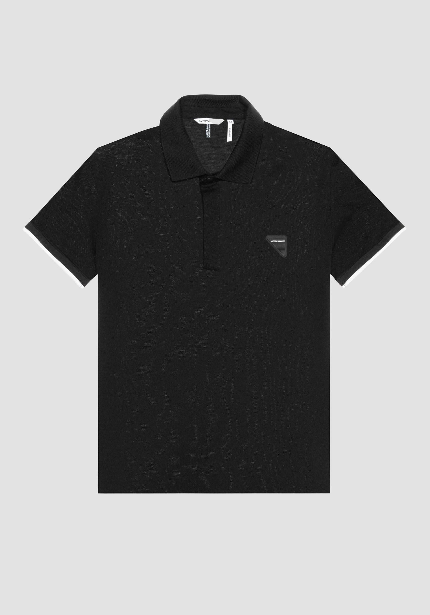 POLO SLIM FIT IN PIQUE' DI COT 