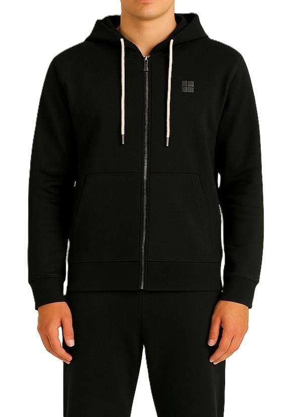 CAPPUCCIO ZIP FELPA 