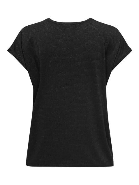 ONLCLAUDIA S/S GLITTER STRIPE TOP JRS 