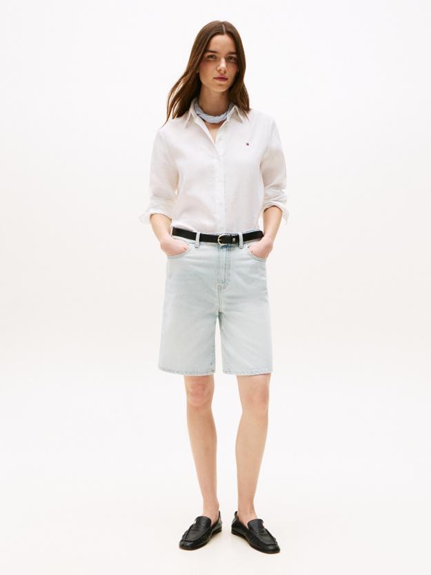 ESS LINEN RELAXED SH WW0WW44679/YCF TOMMY HILFIGER