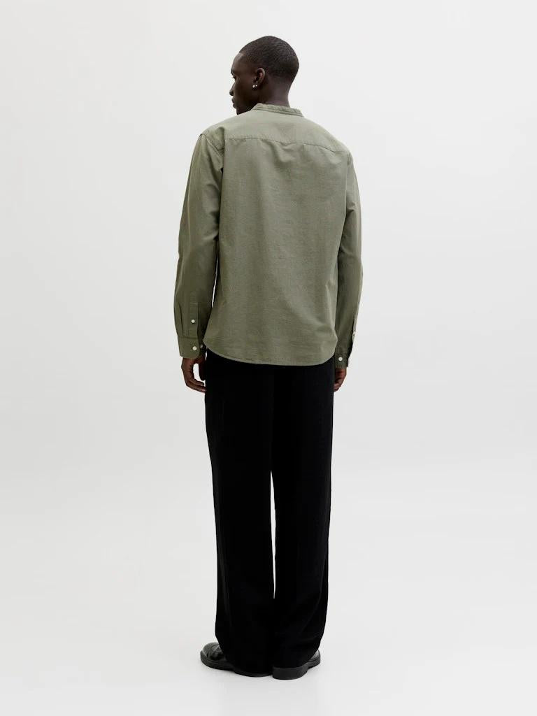 JJEBREEZE LINEN BLEND BAND SHIRT L/S SN 