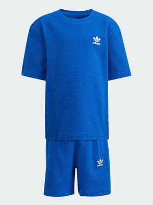 ADIDAS ORIGINALS SHORT TEE SET       CROYAL