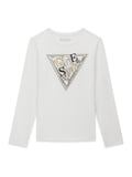 GUESS LS T-SHIRT W/SEQUINS
