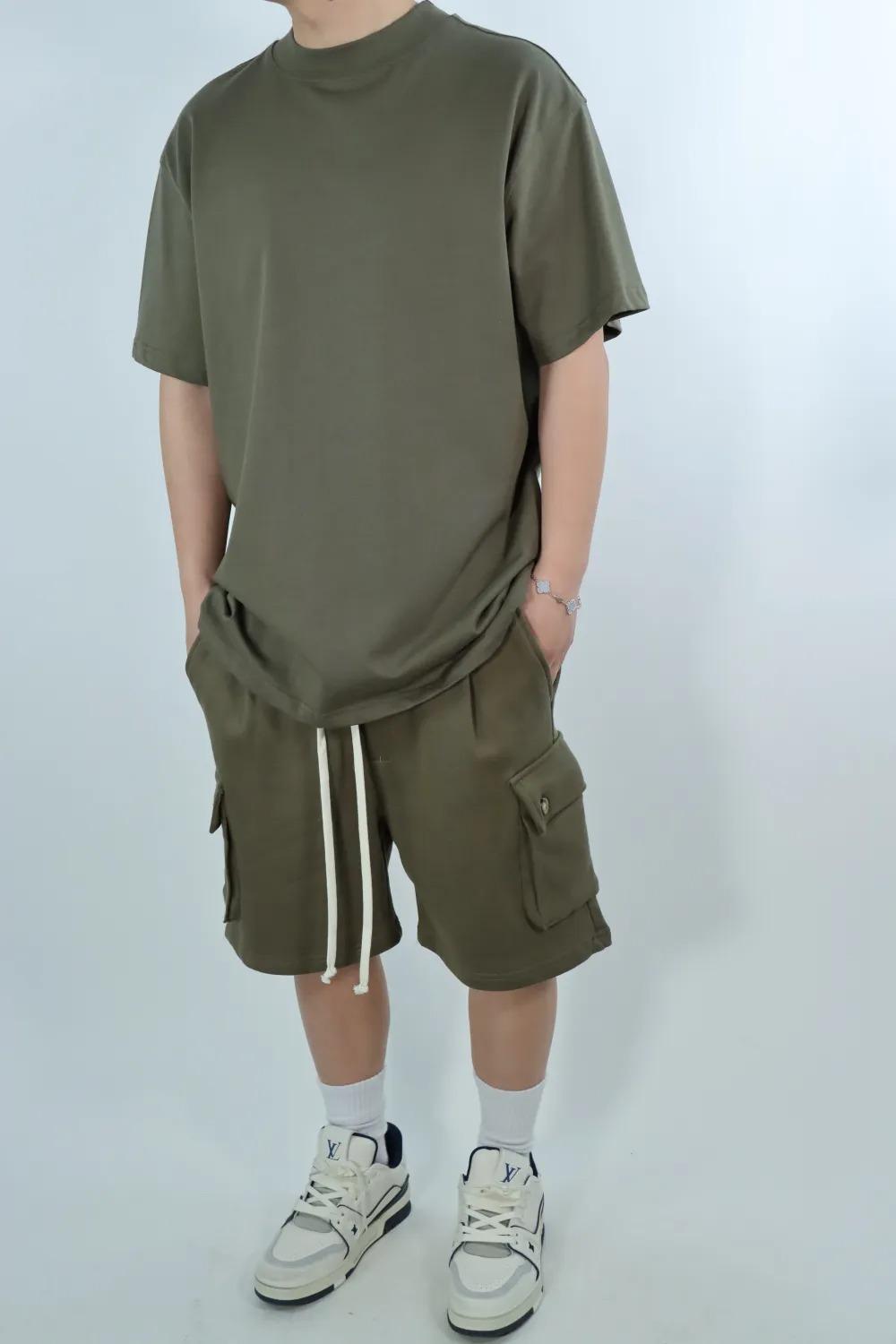 BERMUDA+TSHIRT 6601-6150/VERDE MILITARE PRIMID