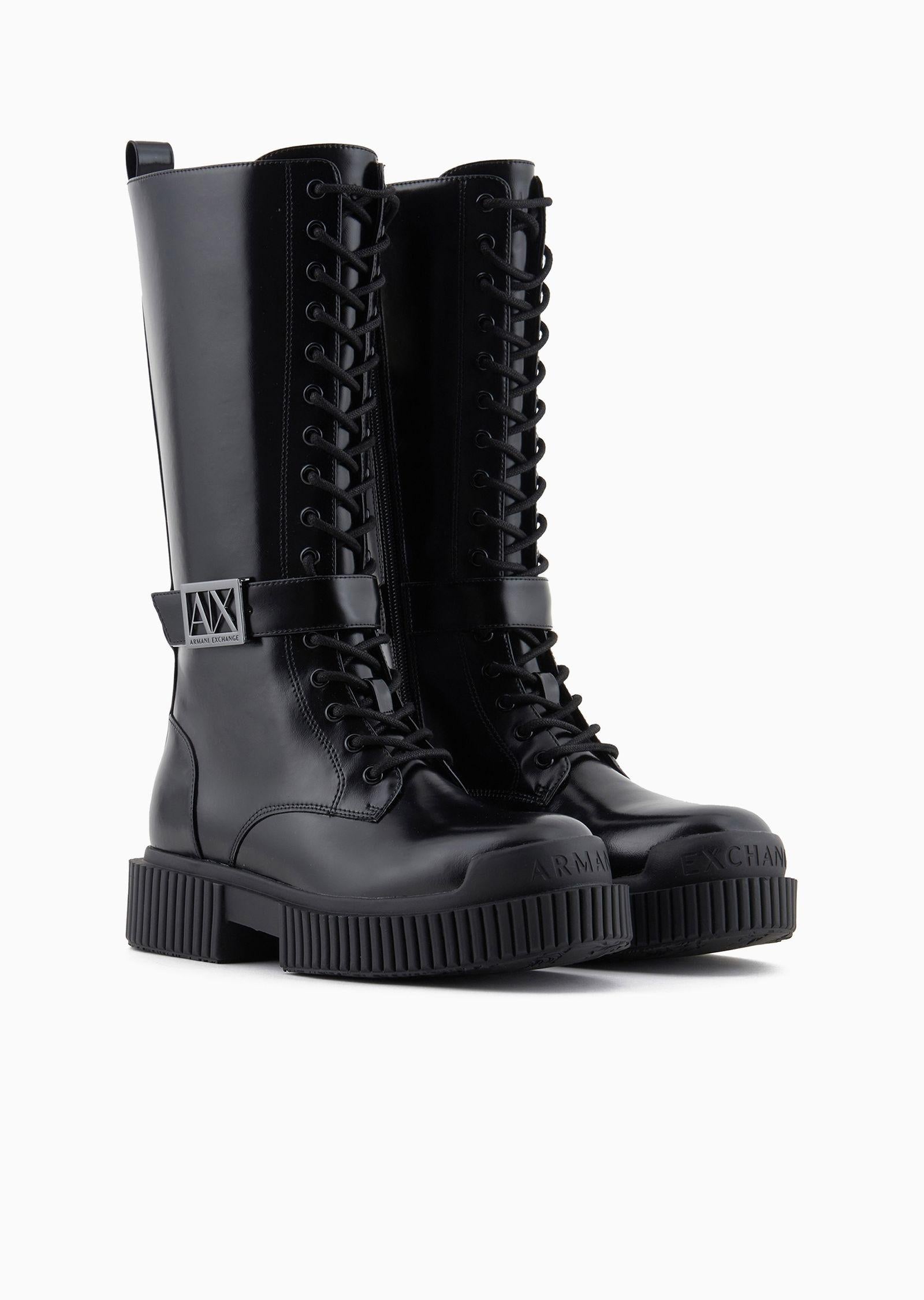 BOOT BRUSHED PU XDO017 XV876/00002 ARMANI EXCHANGE