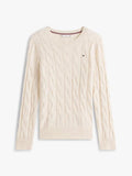 TOMMY HILFIGER SOFT WOOL CABLE C-NK