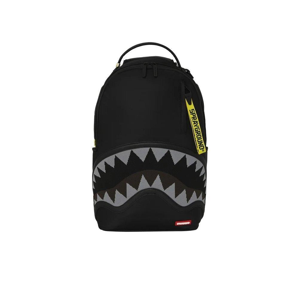 SHARK CENTRAL YELLOW TAPE DLX SATIN BACKPACK 910B7736NSZ/ SPRAYGROUND
