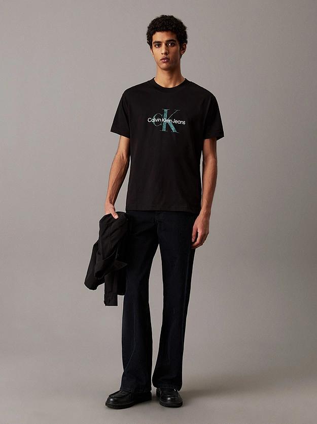 TEXTURED MONOLOGO TE J30J327086/BEH CALVIN KLEIN JEANS