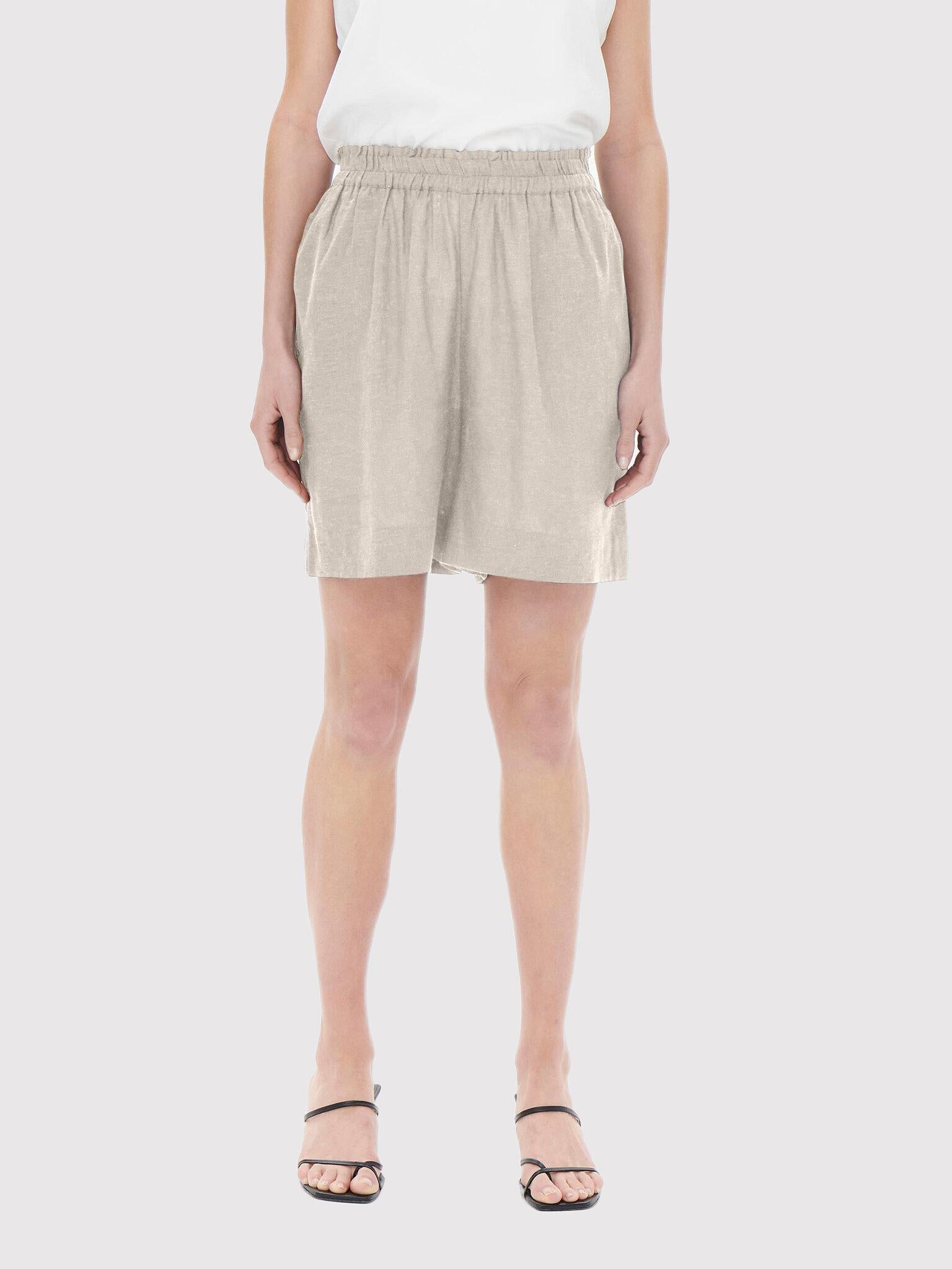 ONLTOKYO HW LINEN BLEND SHORTS PNT NOOS 