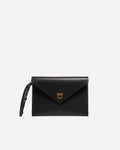 PINKO FLAT PURSE HANDLE VITELLO SETA