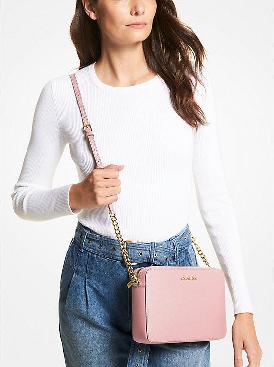 LG EW CROSSBODY LEATHER 35T8GTTC9L/POWDER BLUSH MICHAEL KORS