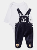 SET BODYSUIT + BEAR OVERALL 