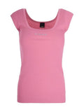 PINKO TENACE TOP COSTINA COTONE LOGO