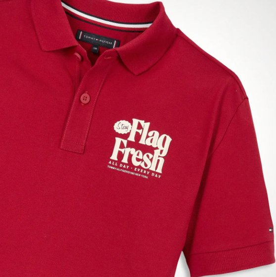 FLAG FUN REG POLO SS KB0KB09595/XLD TOMMY HILFIGER
