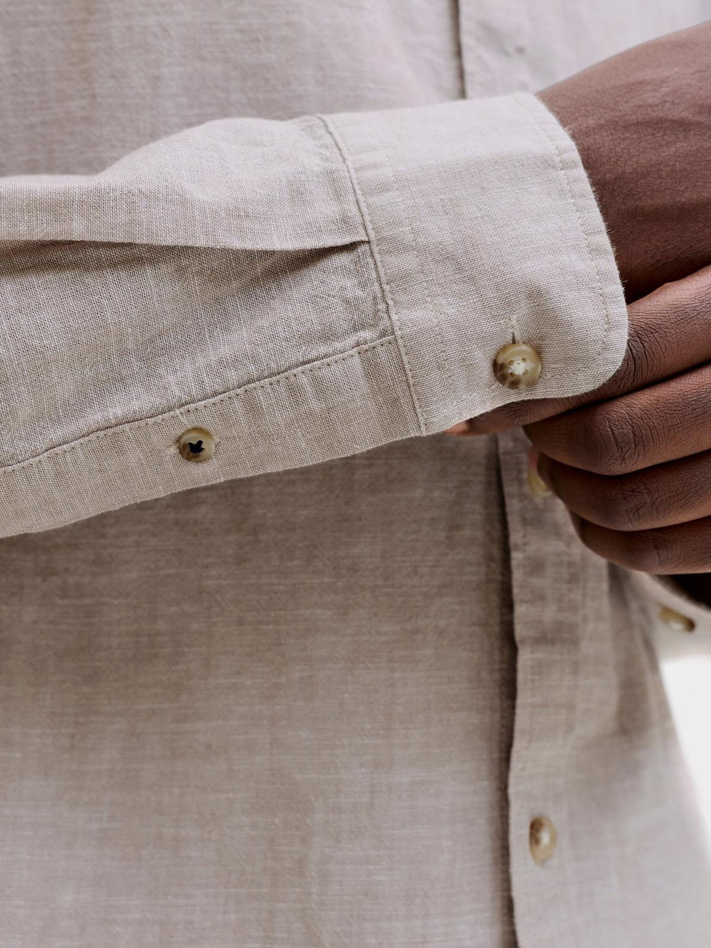 JJESUMMER LINEN BLEND SHIRT L/S SN 