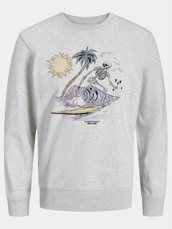 12249451/White Melange JACK AND JONES