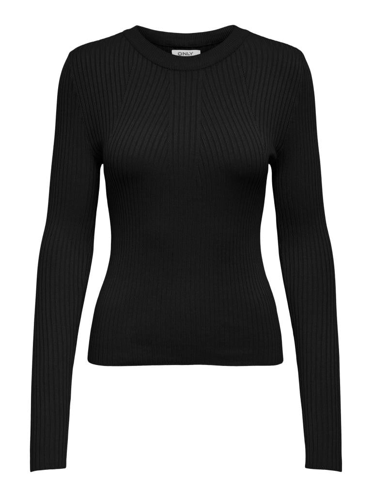 ONLMEDDI LS RIB O-NECK CC KNT 