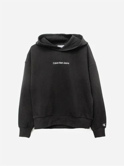 CKJ LOGO BOXY HOODIE 