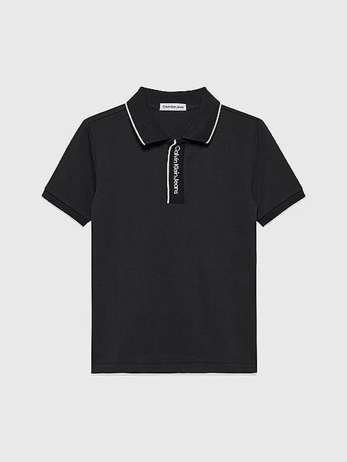 INTARSIA LOGO PIQUE POLO 